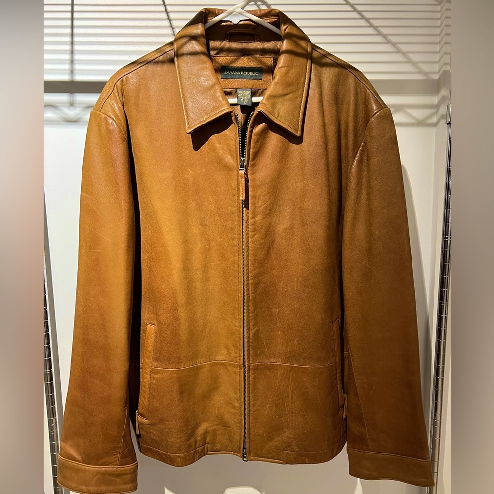 Leather Jacket - Men’s Banana Republic